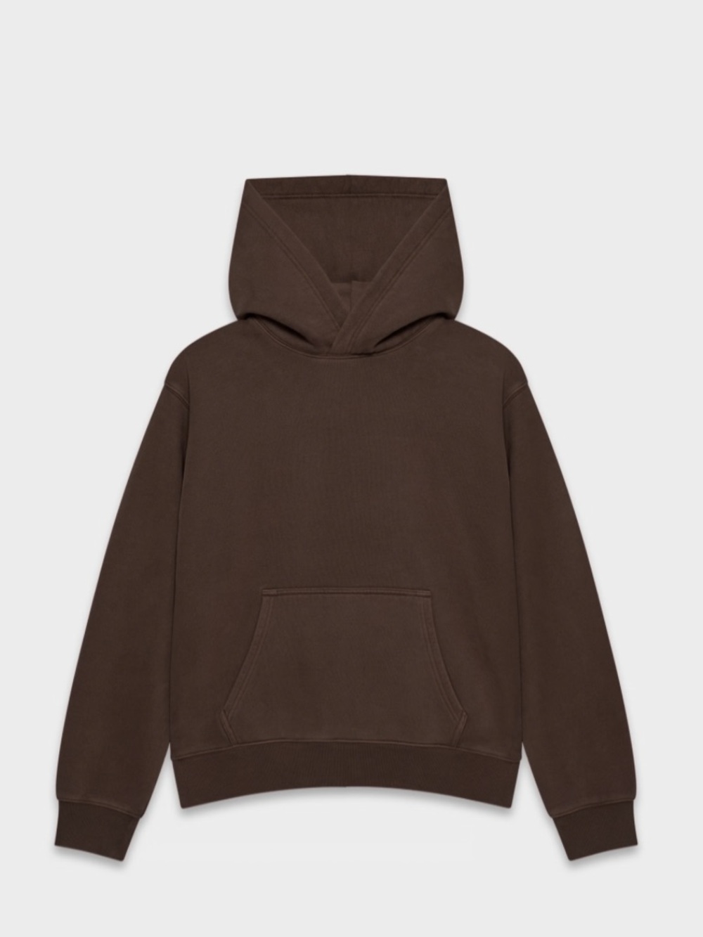 Aritzia TNA Cozy Fleece Perfect Hoodie Size M gd rich mocha brown